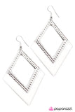 Paparazzi "Go Fly A Kite - White" earring Paparazzi Jewelry