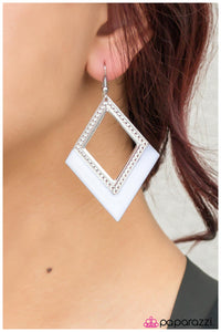 Paparazzi "Go Fly A Kite - White" earring Paparazzi Jewelry