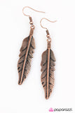 Paparazzi "Go Fly - Copper" earring Paparazzi Jewelry