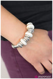 Paparazzi "Go For A Spin - White" bracelet Paparazzi Jewelry