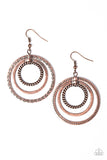 Paparazzi "Go Get Em, TIGRESS - Copper" earring Paparazzi Jewelry