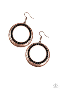 Paparazzi "Go-Go Glow" Copper Earrings Paparazzi Jewelry