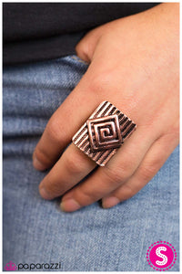 Paparazzi "Going Rogue" Copper Ring Paparazzi Jewelry