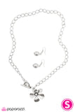 Paparazzi "Going Solo" Silver Necklace & Earring Set Paparazzi Jewelry