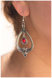 Paparazzi "Go It Alone" Red Earrings Paparazzi Jewelry