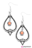 Paparazzi "Go It Alone" Orange Earrings Paparazzi Jewelry