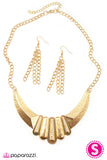 Paparazzi "Golden Contender" Necklace & Earring Set Paparazzi Jewelry