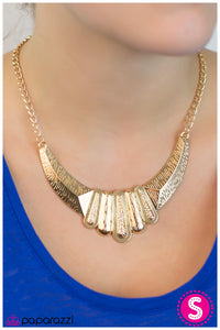 Paparazzi "Golden Contender" Necklace & Earring Set Paparazzi Jewelry