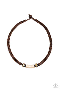 Paparazzi "Gone Adventuring" Brown Unisex Urban Necklace Paparazzi Jewelry