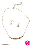 Paparazzi "Good Fortune" Brass Necklace & Earring Set Paparazzi Jewelry