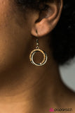 Paparazzi "Go On and Sparkle" Brass Earrings Paparazzi Jewelry