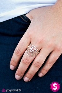 Paparazzi "Gorgeous Gardens - Rose Gold" ring Paparazzi Jewelry