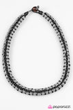 Paparazzi "Go Tell It To The Mountain - Black" Necklace Unisex Paparazzi Jewelry