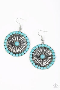 Paparazzi "Go West - Blue" earring Paparazzi Jewelry