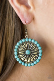 Paparazzi "Go West - Brass" earring Paparazzi Jewelry
