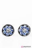 Paparazzi "Go With The FLORAL" Blue Earrings Paparazzi Jewelry