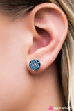 Paparazzi "Go With The FLORAL" Blue Earrings Paparazzi Jewelry