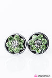 Paparazzi "Go With The FLORAL" Green Earrings Paparazzi Jewelry