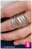 Paparazzi "Graded On A Curve - Brown" ring Paparazzi Jewelry