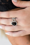 Paparazzi "Grammy Grandeur" Black ring Paparazzi Jewelry