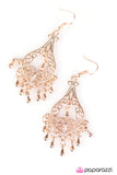 Paparazzi "Grand Genie - Rose Gold" earring Paparazzi Jewelry
