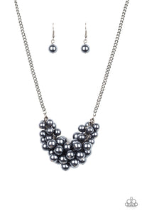 Paparazzi "Grandiose Glimmer" Black Necklace & Earring Set Paparazzi Jewelry