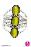Paparazzi "Grand Slam - Green " ring Paparazzi Jewelry
