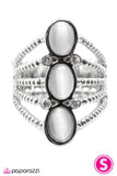 Paparazzi "Grand Slam - White" ring Paparazzi Jewelry