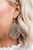 Paparazzi "Grapevine Grandeur" FASHION FIX Silver Earrings Paparazzi Jewelry
