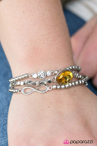 Paparazzi "Greatest Luxury - Yellow" bracelet Paparazzi Jewelry