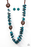 Paparazzi "Greetings From Tahiti" Blue Necklace & Earring Set Paparazzi Jewelry