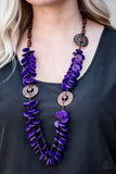 Paparazzi "Greetings From Tahiti - Purple" necklace Paparazzi Jewelry
