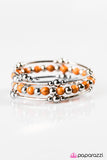 Paparazzi "Groundbreaking - Orange" bracelet Paparazzi Jewelry