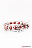 Paparazzi "Groundbreaking - Red" bracelet Paparazzi Jewelry