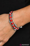 Paparazzi "Groundbreaking - Red" bracelet Paparazzi Jewelry
