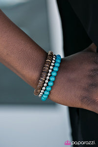 Paparazzi "Ground Effect" Blue Bracelet Paparazzi Jewelry
