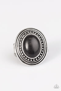 Paparazzi "Ground Force - Black" ring Paparazzi Jewelry