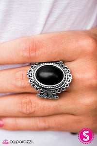 Paparazzi "Ground Rules - Black" ring Paparazzi Jewelry