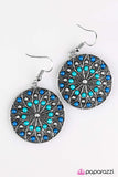 Paparazzi "Grow Free, Wild Flower" Blue Earrings Paparazzi Jewelry