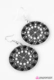 Paparazzi "Grow Free, Wild Flower" Black Earrings Paparazzi Jewelry