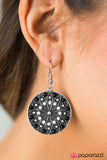 Paparazzi "Grow Free, Wild Flower" Black Earrings Paparazzi Jewelry