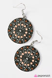 Paparazzi "Grow Free, Wild Flower" Brown Earrings Paparazzi Jewelry