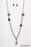 Paparazzi "Grown With Love" Brass Necklace & Earring Set Paparazzi Jewelry