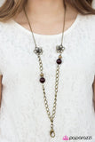 Paparazzi "Grown With Love" Brass Necklace & Earring Set Paparazzi Jewelry
