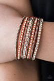 Paparazzi "Guitars and Glitter" Orange Wrap Bracelet Paparazzi Jewelry