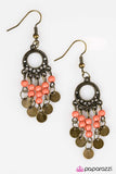Paparazzi "Gypsy Jamboree" Orange Earrings Paparazzi Jewelry