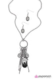 Paparazzi "Gypsy Queen" Black Necklace & Earring Set Paparazzi Jewelry