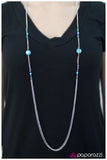 Paparazzi "Half Past Midnight - Blue" necklace Paparazzi Jewelry