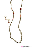 Paparazzi "Half Past Midnight - Orange" necklace Paparazzi Jewelry