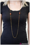 Paparazzi "Half Past Midnight - Orange" necklace Paparazzi Jewelry